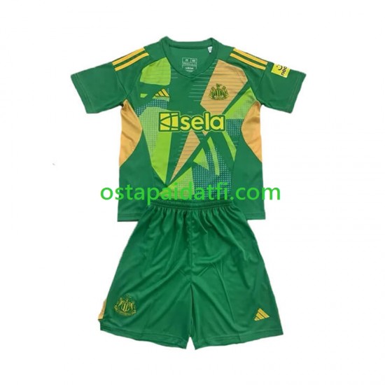 Newcastle United Lapset Maalivahdin Kotipeli Vihreä Jalkapallopaidat 2024-2025 Lyhythihainen