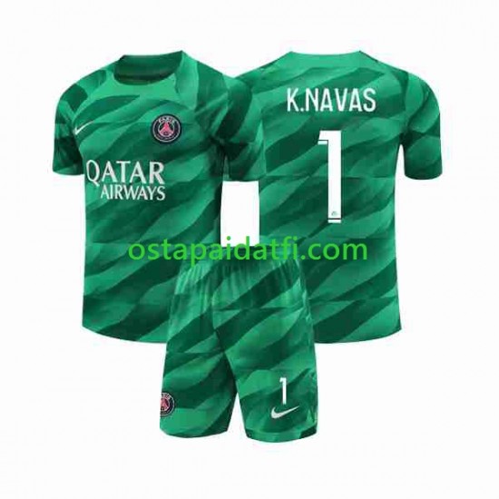 Paris Saint-Germain Lapset Maalivahdin Kotipeli Jalkapallopaidat 2023-2024 K.NAVAS 1 Lyhythihainen