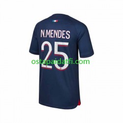 Paris Saint-Germain Miehet Kotipeli Jalkapallopaidat 2023-2024 N.Mendes 25 Lyhythihainen