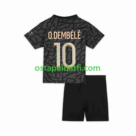 Paris Saint-Germain Lapset Kolmaspeli Jalkapallopaidat 2023-2024 O.Dembele 10 Lyhythihainen