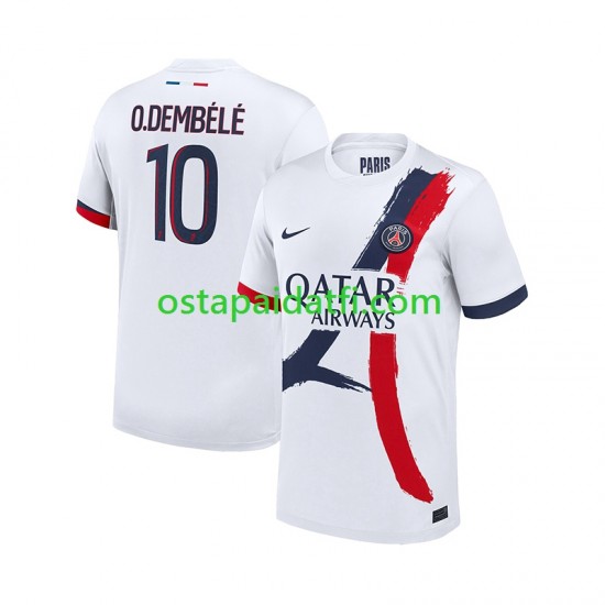 Paris Saint-Germain Miehet Vieraspeli Jalkapallopaidat 2024-2025 Ousmane Dembele 10 Lyhythihainen