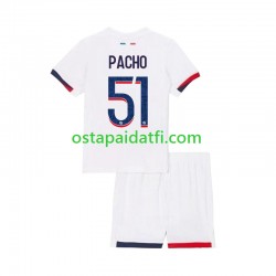 Paris Saint-Germain Lapset Vieraspeli Jalkapallopaidat 2024-2025 Willian Pacho 51 Lyhythihainen