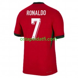 Portugali Miehet Kotipeli Jalkapallopaidat EM 2024 Cristiano Ronaldo 7 Lyhythihainen