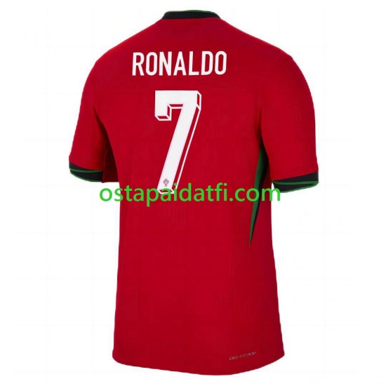 Portugali Miehet Kotipeli Jalkapallopaidat EM 2024 Cristiano Ronaldo 7 Lyhythihainen
