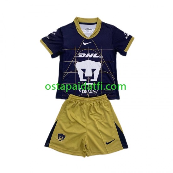 Pumas UNAM Lapset Vieraspeli Jalkapallopaidat 2024-2025 Lyhythihainen