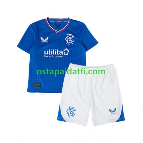Rangers Lapset Kotipeli Jalkapallopaidat 2023-2024 Lyhythihainen