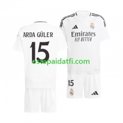 Real Madrid Lapset Kotipeli Jalkapallopaidat 2024-2025 Arda Guler 15 Lyhythihainen