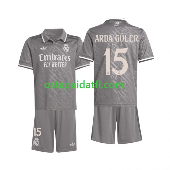 Real Madrid Lapset Kolmaspeli Jalkapallopaidat 2024-2025 Arda Guler 15 Lyhythihainen