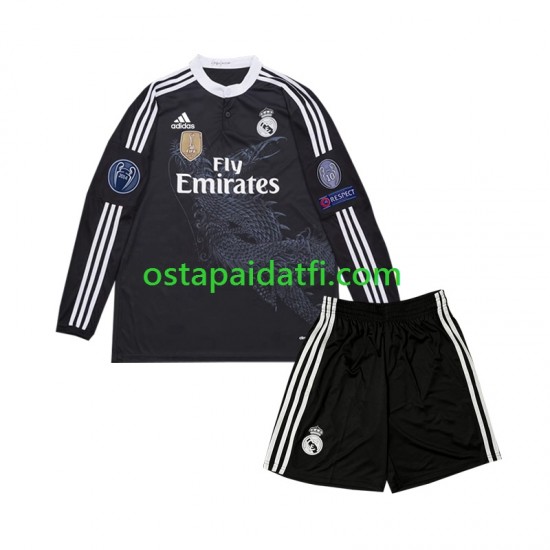 Real Madrid Lapset Retro Kolmaspeli Jalkapallopaidat 2014 Pitkähihainen