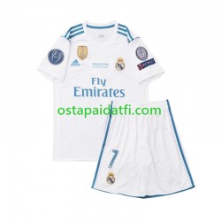 Real Madrid Lapset Retro Kotipeli Jalkapallopaidat Cristiano Ronaldo 7 2017 Lyhythihainen