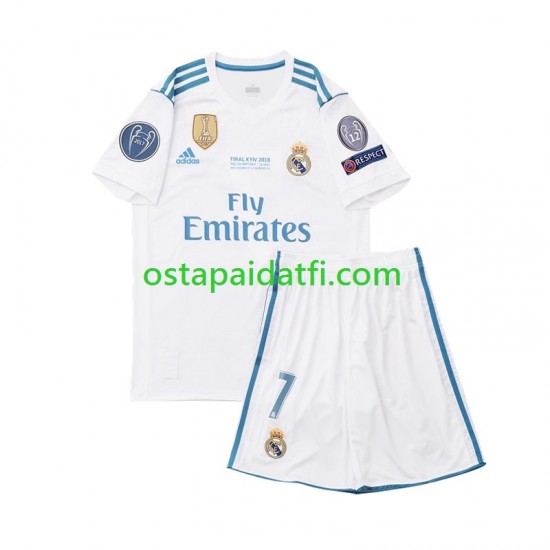 Real Madrid Lapset Retro Kotipeli Jalkapallopaidat Cristiano Ronaldo 7 2017 Lyhythihainen