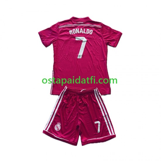 Real Madrid Lapset Retro Vieraspeli Jalkapallopaidat Cristiano Ronaldo 7 2014-2015 Lyhythihainen