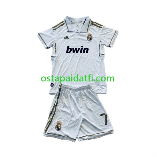 Real Madrid Lapset Retro Kotipeli Jalkapallopaidat Cristiano Ronaldo 7 2011-2012 Lyhythihainen