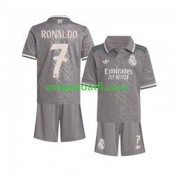 Real Madrid Lapset Kolmaspeli Jalkapallopaidat 2024-2025 Cristiano Ronaldo 7 Lyhythihainen