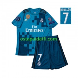 Real Madrid Lapset Retro Kolmaspeli Jalkapallopaidat Cristiano Ronaldo 7 2017 Lyhythihainen