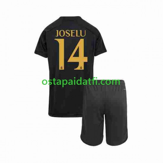 Real Madrid Lapset Kolmaspeli Jalkapallopaidat 2023-2024 Joselu 14 Lyhythihainen