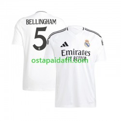 Real Madrid Miehet Kotipeli Jalkapallopaidat 2024-2025 Jude Bellingham 5 Lyhythihainen