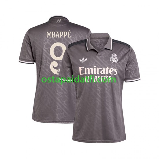 Real Madrid Miehet Kolmaspeli Jalkapallopaidat 2024-2025 Kylian Mbappe 9 Lyhythihainen