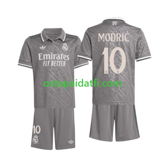Real Madrid Lapset Kolmaspeli Jalkapallopaidat 2024-2025 Modric 10 Lyhythihainen