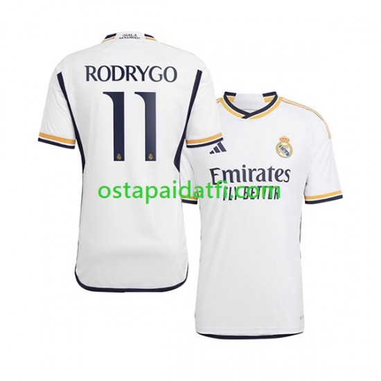 Real Madrid Miehet Kotipeli Jalkapallopaidat 2023-2024 Rodrygo Goes 11 Lyhythihainen