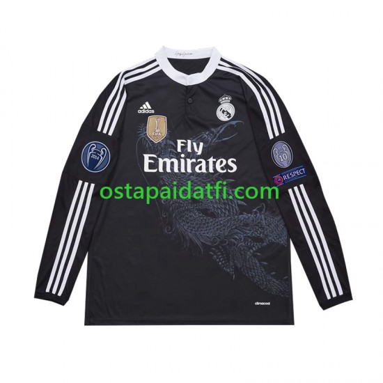 Real Madrid Miehet Retro Kolmaspeli Jalkapallopaidat 2014 Pitkähihainen