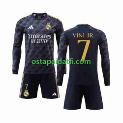 Real Madrid Lapset Vieraspeli Jalkapallopaidat 2023-2024 Vini Jr 7 Pitkähihainen