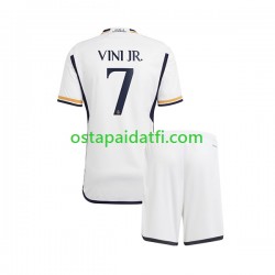 Real Madrid Lapset Kotipeli Jalkapallopaidat 2023-2024 Vinicius Junior 7 Lyhythihainen