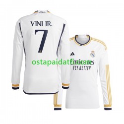 Real Madrid Miehet Kotipeli Jalkapallopaidat 2023-2024 Vinicius Junior 7 Pitkähihainen