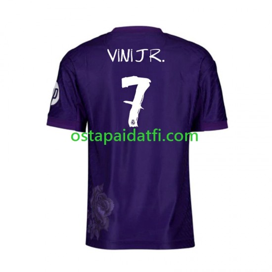 Real Madrid Miehet Neljäspeli Violetti Jalkapallopaidat 2023-2024 Vinicius Junior 7 Y-3 Lyhythihainen