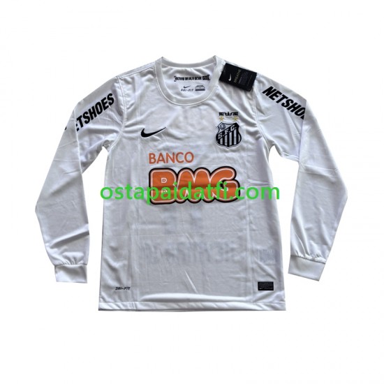 Santos FC Miehet Retro Kotipeli Jalkapallopaidat Neymar JR 11 2011-2012 Pitkähihainen