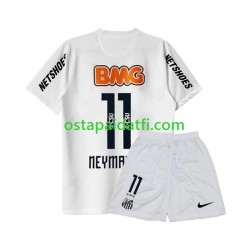 Lapset Retro Kotipeli Jalkapallopaidat Santos Neymar JR 11 2011-2012 Lyhythihainen