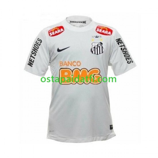 Miehet Retro Kotipeli Jalkapallopaidat Santos Neymar JR 11 2011-2012 Lyhythihainen