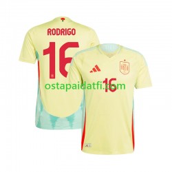 Espanja Miehet Vieraspeli Jalkapallopaidat EM 2024 RODRIGO 16 Lyhythihainen
