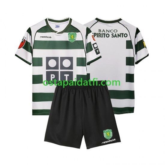 Sporting CP Lapset Retro Kotipeli Jalkapallopaidat 2001 2003 Lyhythihainen