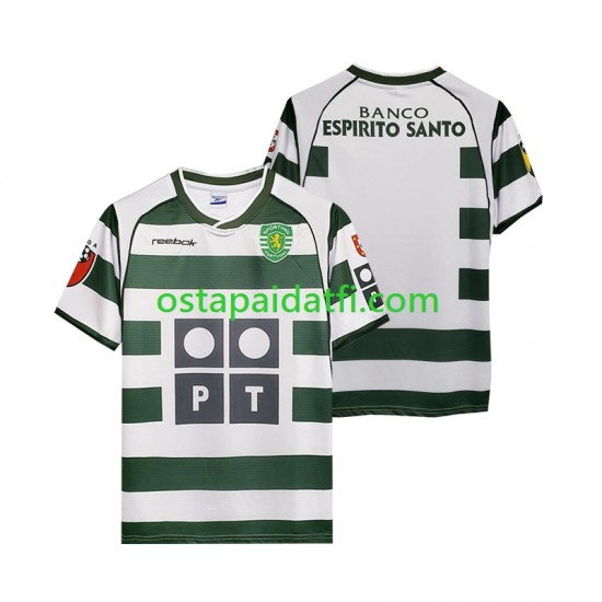 Sporting CP Miehet Retro Kotipeli Jalkapallopaidat 2001 2003 Lyhythihainen