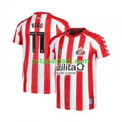 Miehet Kotipeli Jalkapallopaidat 2024-2025 Sunderland Chris Rigg 11 Lyhythihainen