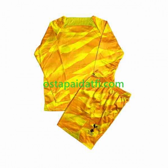 Tottenham Hotspur Lapset Maalivahdin Vieraspeli Oranssi Jalkapallopaidat 2023-2024 Pitkähihainen