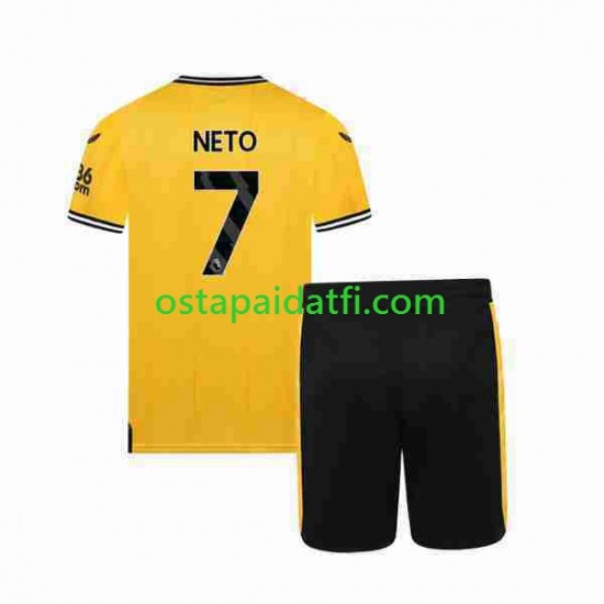 Wolverhampton Wanderers Lapset Kotipeli Jalkapallopaidat 2023-2024 NETO 7 Lyhythihainen