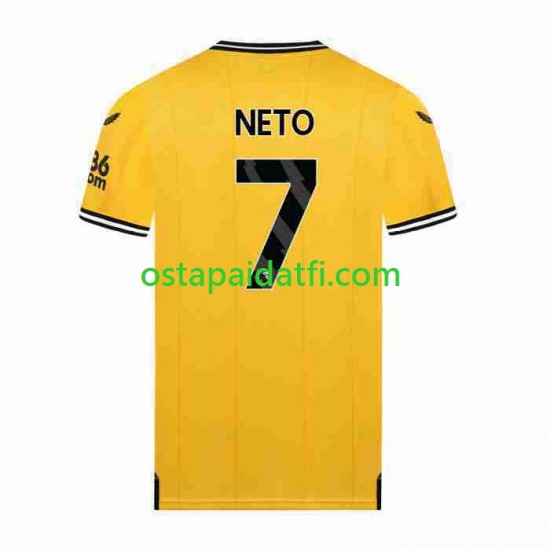 Wolverhampton Wanderers Miehet Kotipeli Jalkapallopaidat 2023-2024 NETO 7 Lyhythihainen