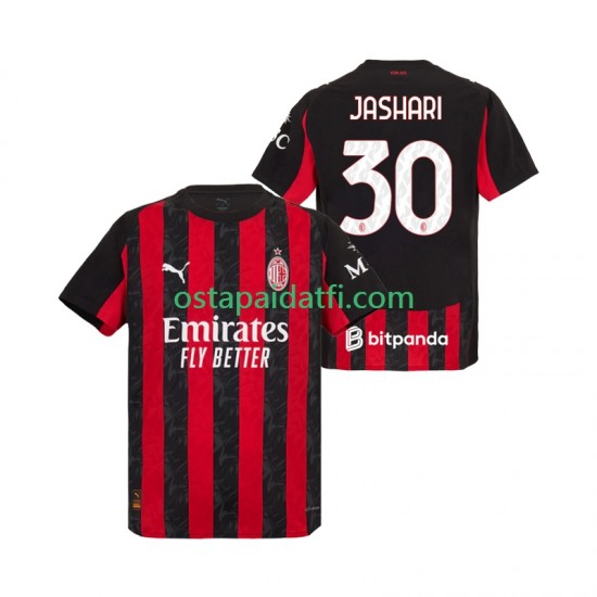 AC Milan Miehet Kotipeli Jalkapallopaidat 2025-2026 Ardon Jashari 30 Lyhythihainen