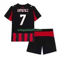 AC Milan Lapset Kotipeli Jalkapallopaidat 2025-2026 Santiago Gimenez 7 Lyhythihainen