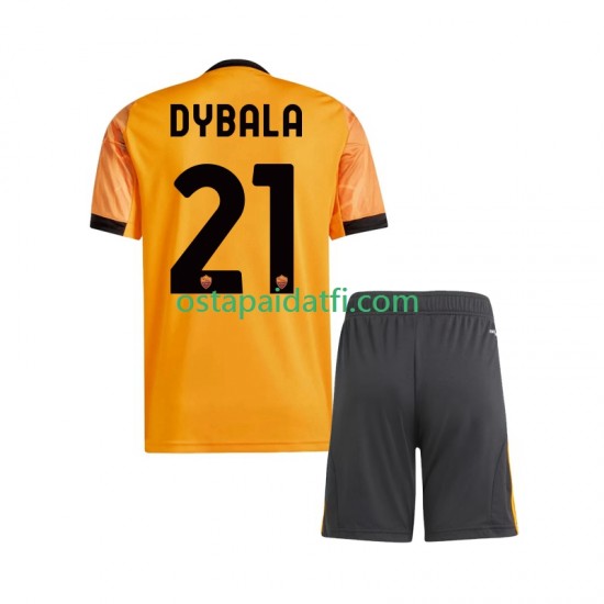 AS Roma Lapset Vieraspeli Jalkapallopaidat 2025-2026 Dybala 21 Lyhythihainen