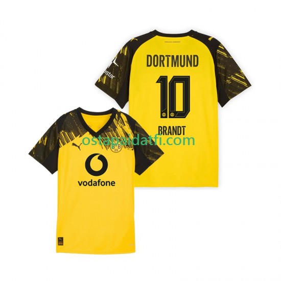 Borussia Dortmund Miehet Kotipeli Jalkapallopaidat 2025-2026 Julian Brandt 10 Lyhythihainen