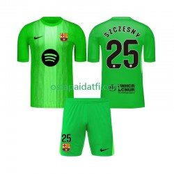 FC Barcelona Lapset Maalivahdin Kotipeli Jalkapallopaidat 2025-2026 Szczesny 25 Lyhythihainen