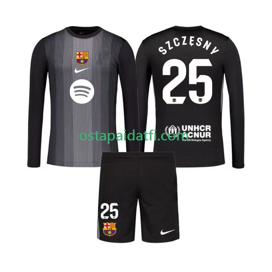 FC Barcelona Lapset Maalivahdin Kolmaspeli Jalkapallopaidat 2025-2026 Szczesny 25 Pitkähihainen
