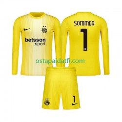 Inter Milan Lapset Maalivahdin Vieraspeli Jalkapallopaidat 2025-2026 Yann Sommer 1 Pitkähihainen