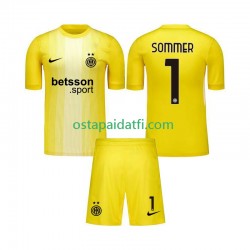 Inter Milan Lapset Maalivahdin Vieraspeli Jalkapallopaidat 2025-2026 Yann Sommer 1 Lyhythihainen
