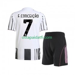 Juventus Lapset Kotipeli Jalkapallopaidat 2025-2026 Francisco Conceicao 7 Lyhythihainen