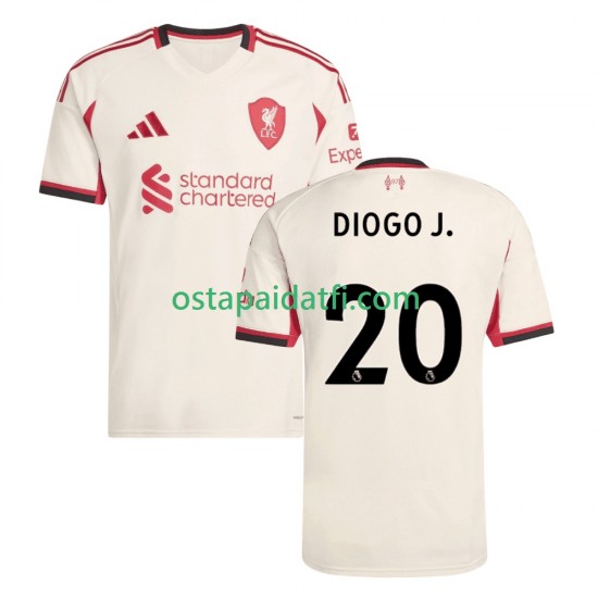 Liverpool Miehet Vieraspeli Jalkapallopaidat 2025-2026 Diogo Jota 20 Lyhythihainen