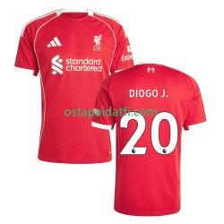 Liverpool Miehet Kotipeli Jalkapallopaidat 2025-2026 Diogo Jota 20 Lyhythihainen